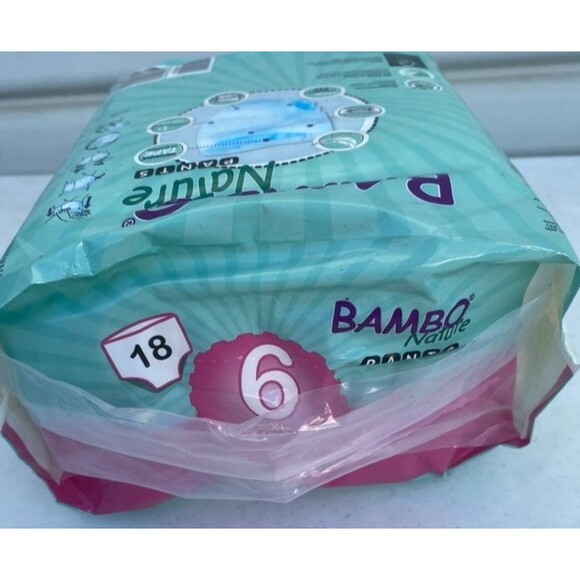 Bambo Nature Pull-Ups Hypoallergenic Training Pants, Eco, 18 count Size 6, 40lbs - Picture 4 of 7